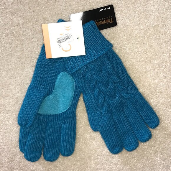 Isotoner Thinsulate Mittens — Bright Teal — One Size — NWT - Picture 4 of 8